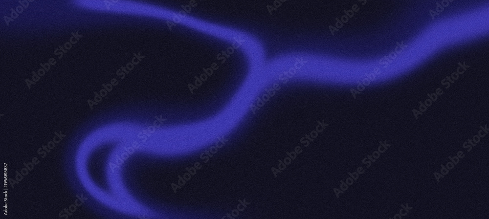 Fototapeta premium Abstract dark blue wavy light streak background dynamic motion blur and vintage grainy texture effects header banner cover design