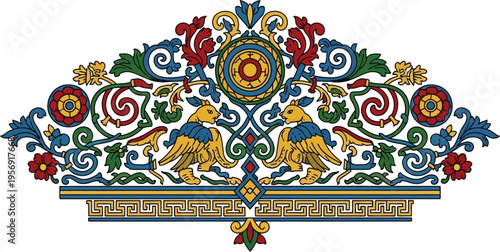 ornamental border vector isolated