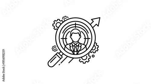 Target Audience And Marketing Strategy Concept