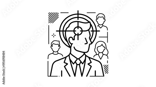 Targeted Marketing and Audience Selection Concept