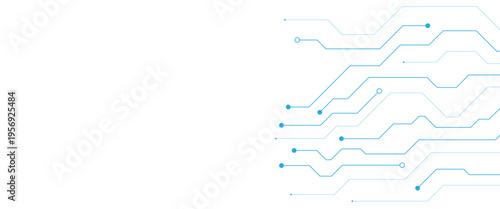 Dense Blue Circuit Board Pattern with Nodes on Black