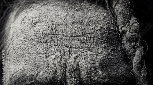 Elderly man as Naga sadhu with ash-covered face and matted dreadlocks. Hindu ascetic in spiritual contemplation. Renunciation and devotion in Indian religious tradition