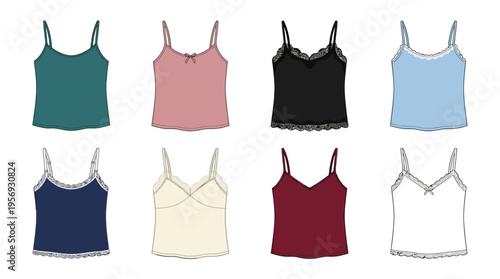 Vector Women’s Shapewear Undergarment Styles Illustration
