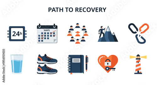 Path to recovery and wellness journey.