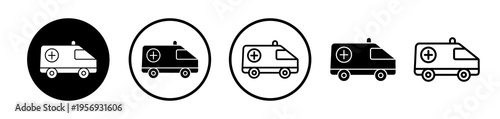 Ambulance icons collection