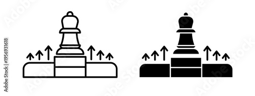 Archive market leadership icons collection