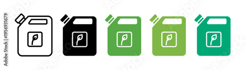 Biofuel icons collection