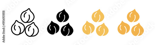 Chickpea icons collection