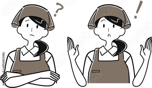 疑問と閃きのアルバイト店員セット