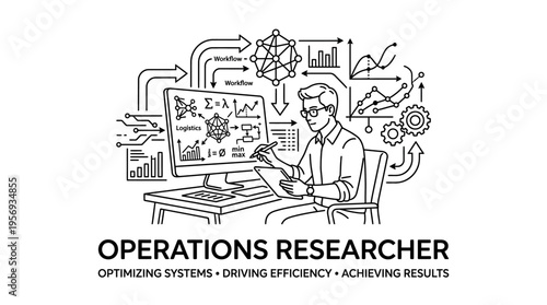 Operations Researcher Analyzing Business Data