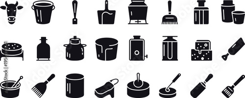 Black and white kitchen utensil utensils cooking