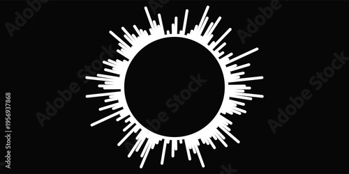 Spiral sound wave rhythm line dynamic abstract vector background eps 10