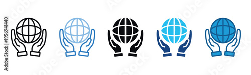 Worldwide Icon Set Multiple Style Of