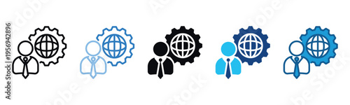 Business Icon Set Multiple Style Of