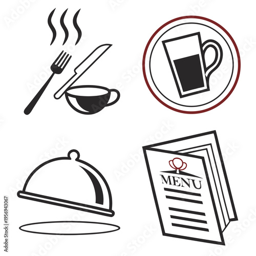 Restaurant including utensils and menu restaurant food utensils fork knife