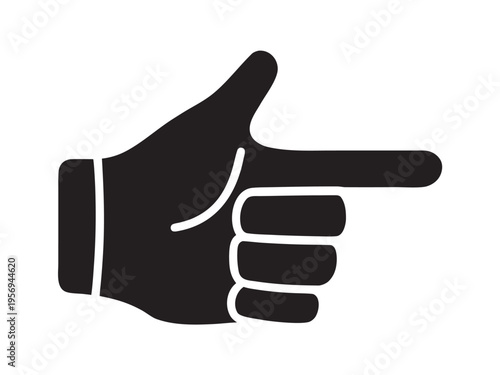 Hand cursor icon set, Social media symbol, Pointer clicking sign, Vector illustration