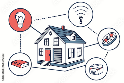 Smart home devices and appliances with wireless connectivity