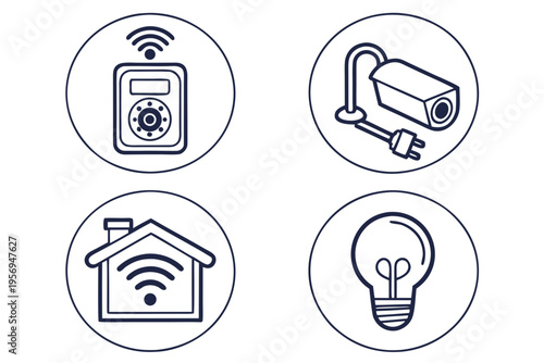 Smart home devices and appliances text