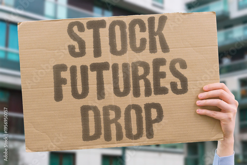 Konstfotografi "Stock Futures Drop" When U