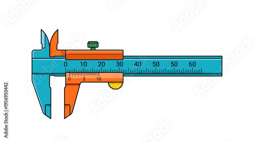 Vernier caliper measuring tool device.