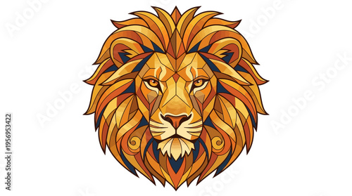 Vibrant illustration of a lion.