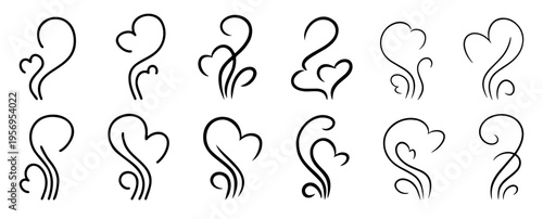 Light smoke lines showing breath, air and warm vapour. Useful for winter, hot drinks and atmospheric designs.