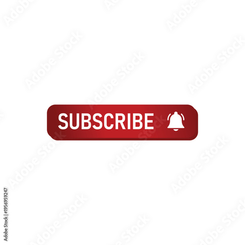 Subscribe Button: An enticing red button with the word SUBSCRIBE and a bell icon, a simple yet effective visual cue encouraging user engagement.