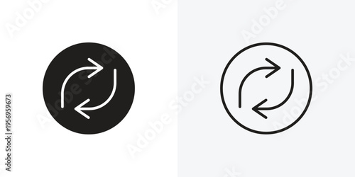 Arrows repeat vectors icons pack for apps and Ui Ux desigs