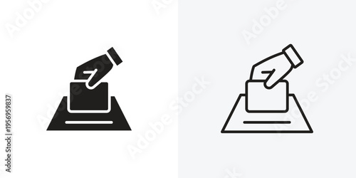 Ballot vectors icons pack for apps and Ui Ux desigs