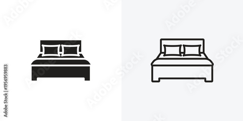 Bed vectors icons pack for apps and Ui Ux desigs