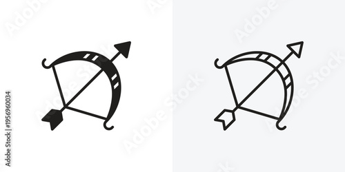 Bow arrow vectors icons pack for apps and Ui Ux desigs