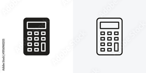 Calculator vectors icons pack for apps and Ui Ux desigs