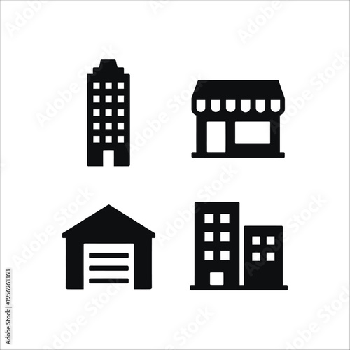 building icons set