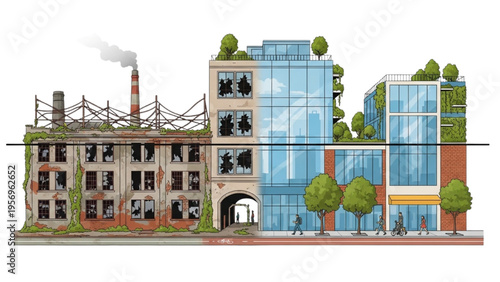 Urban Transformation From industrial decline and decay to modern, sustainable, green city living