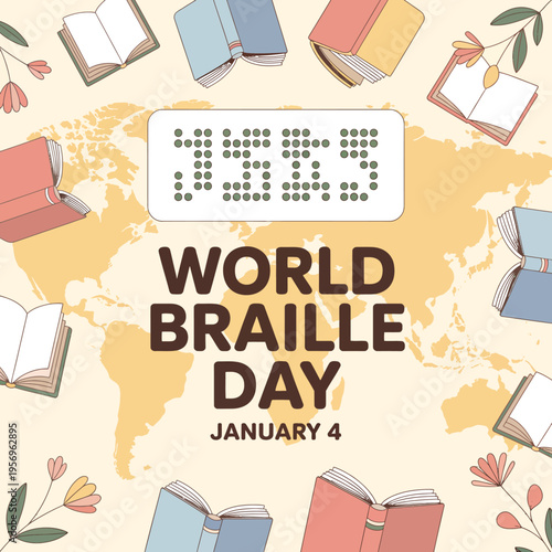 Braille books for visually impaired students.