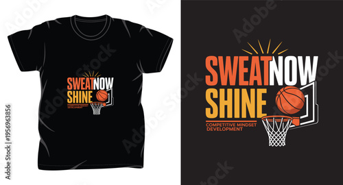basketball graphic vector art t-shirt design print template 