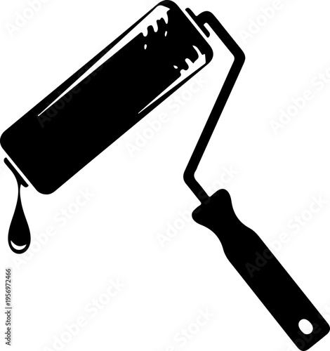 Vector paint roller icon
