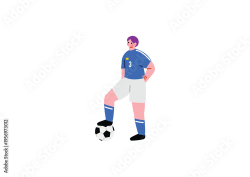 サッカー選手のイラスト