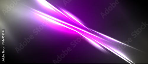 Abstract energy flows, vibrant purple hues dominate. Light streaks create dynamic visual impact, contrasting dark background. Smooth gradients define form.