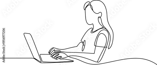 Woman in a tank using a laptop on a bed with a relaxed posture tank laptop sitting