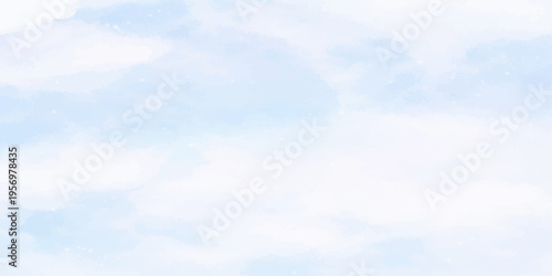 A light and airy watercolor style background, with soft shades of blue and white, which can convey a sense of calm or serenity.