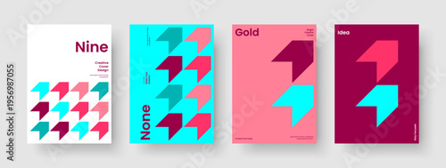 Creative Book Cover Layout. Modern Report Design. Geometric Poster Template. Flyer. Banner. Background. Business Presentation. Brochure. Newsletter. Catalog. Journal. Magazine. Handbill