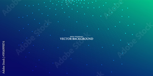 Digital technology speed connect blue green background, cyber nano information, abstract communication, innovation future tech data,vector eps10