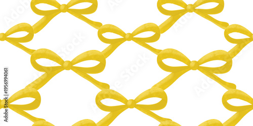 Coquette ribbon bow Watercolor hand painting soft pastel Color. bow ribbon pattern repeating hand drawn seamless Pattern for fashion, tee, t shirt, print, poster, graphic, background.Coquette