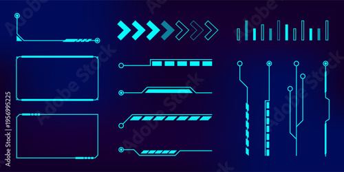 Futuristic HUD UI Elements Collection