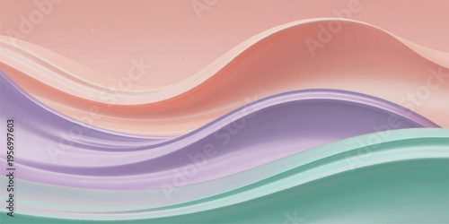 Abstract colorful vector design featuring artistic blue wave curves and flowing lines on a light textured backdrop for a modern business banner wallpaper