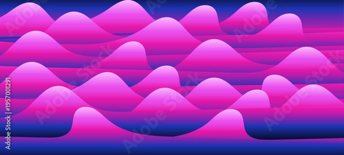 Abstract digital wave pattern in shades of purple. trendy abstract creative minimalist prints and compositions. bright gradient colors. design templates for social media posts