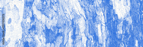 Cyanotype halftone overlay bg with wood bark texture. Vector soft blue wallpaper for template, graphic design projects, artworks