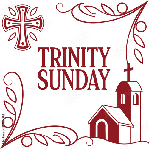 Foto trinity sunday feast of the holy trinity, trinity sunday, feast of the holy trin
