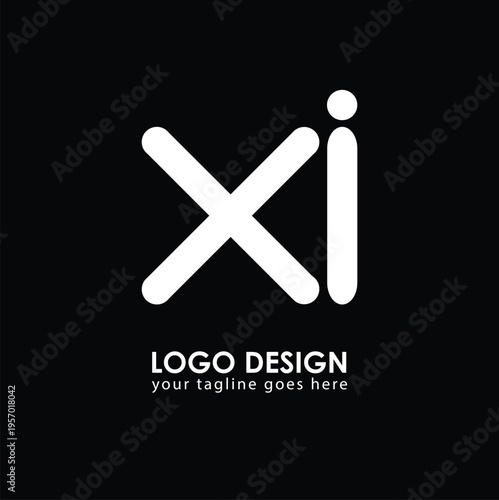 XI XI Logo Design, Creative Minimal Letter XI XI Monogram